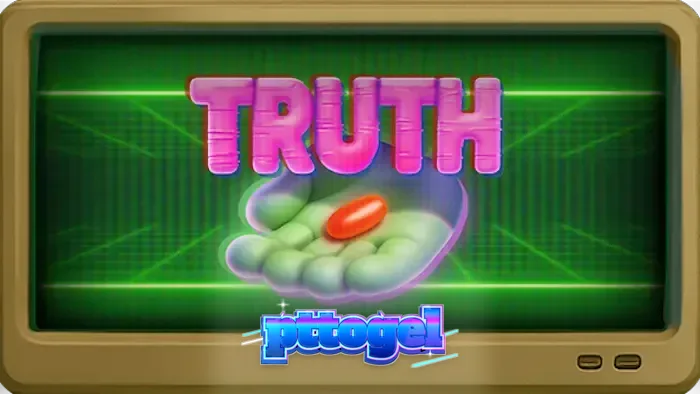 Tampilan antarmuka slot Truth dengan tema konspirasi yang misterius